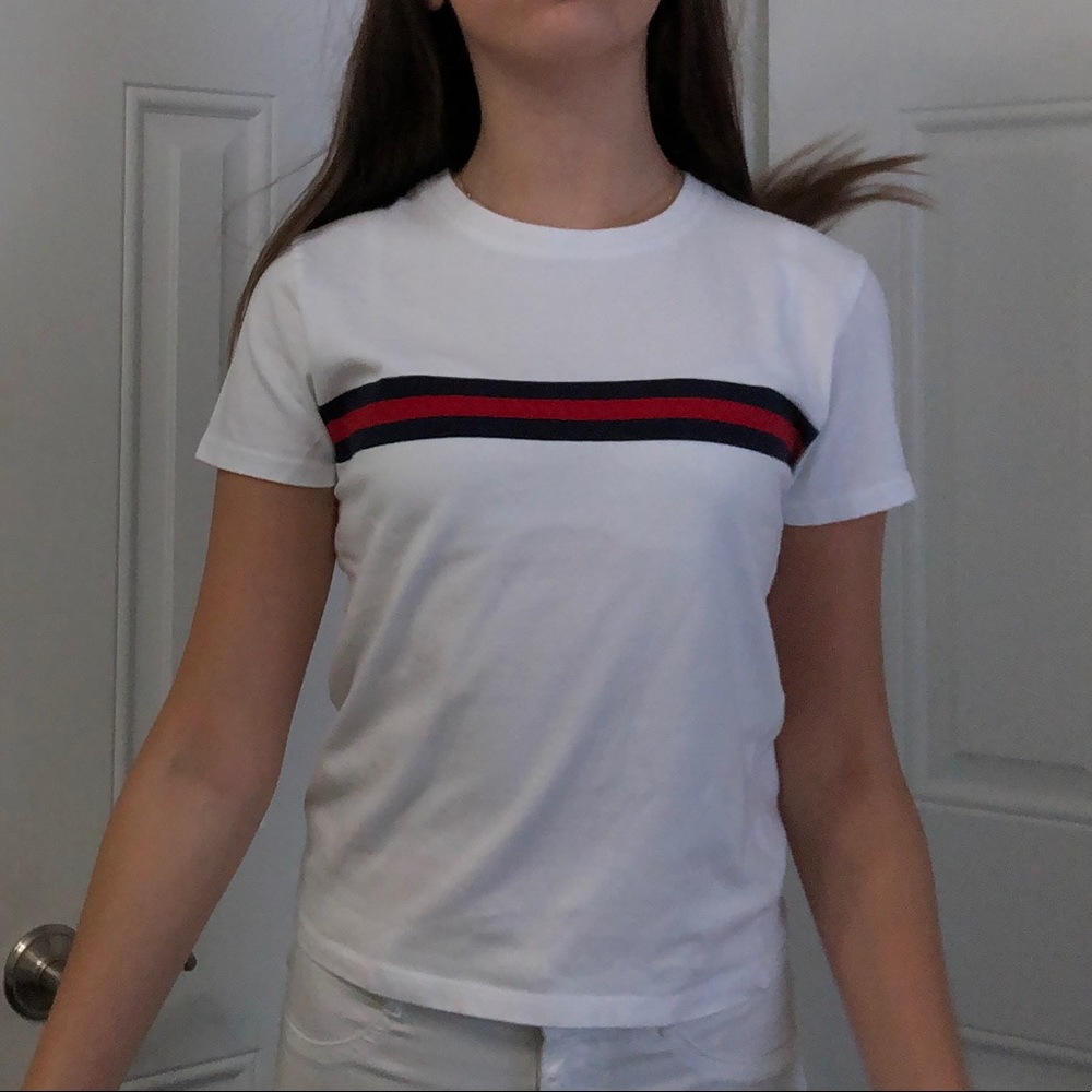 Brandy Melville Basic Stripped Tee